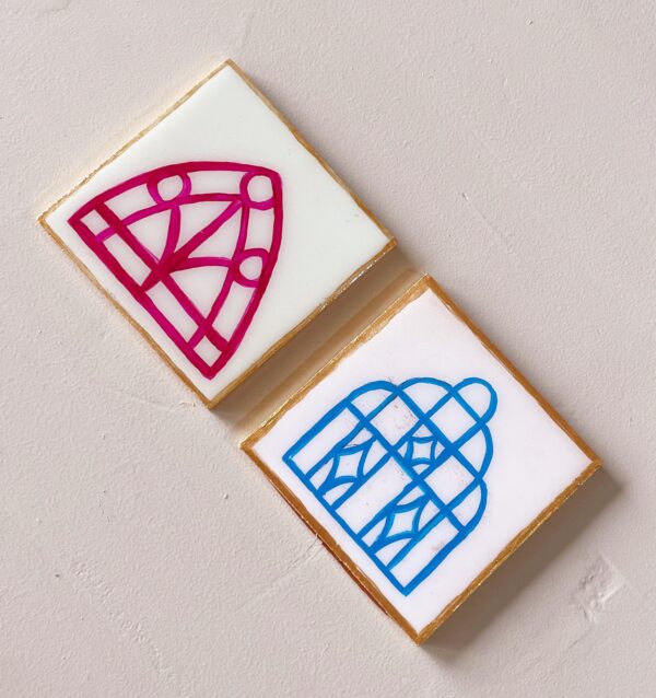 Arcade design coasters